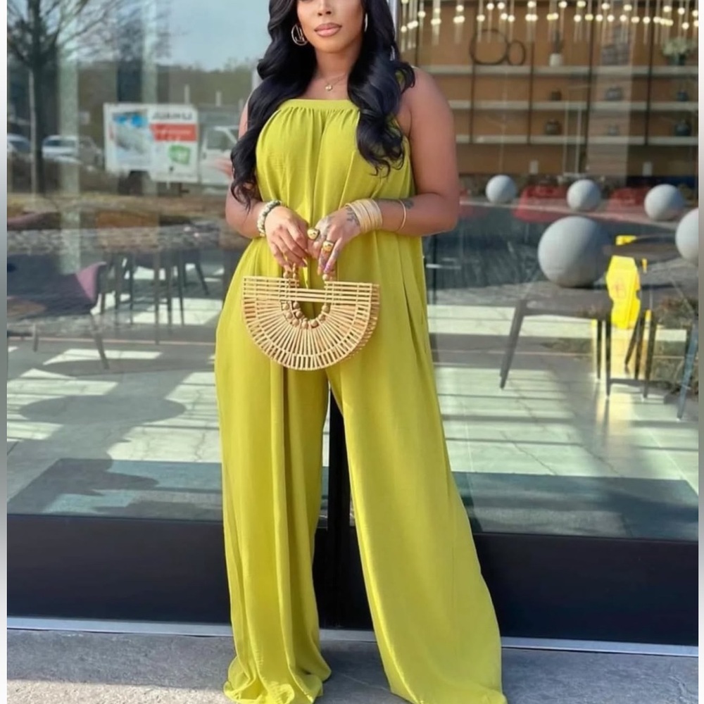 Chic Lime Jumpsuit for Women
